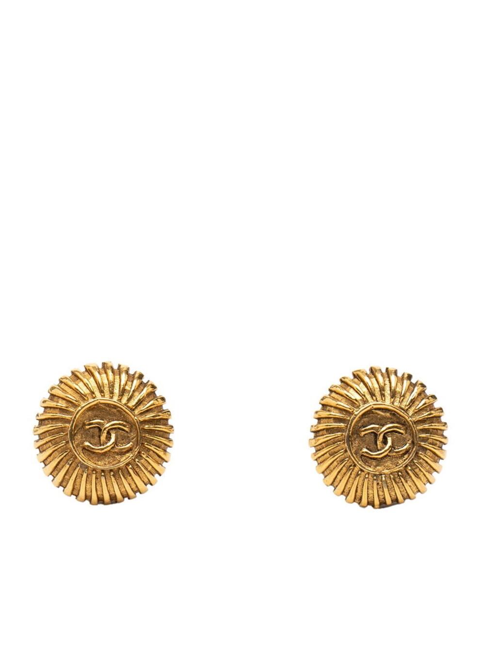 Chanel Cc Logo Clip-On Earrings Metal #246965C68B